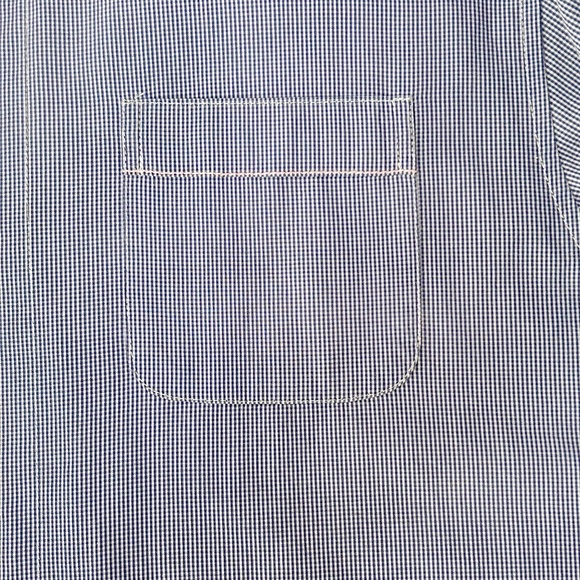 Descendant of Thieves Des Ladro Shirt 100% Cotton Micro Gingham Check Excellent - Picture 10 of 15
